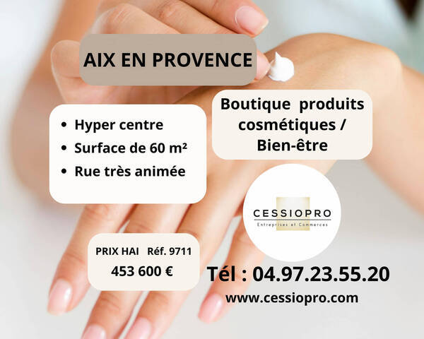 Sale Business fonds de commerce 60 m² Aix-en-Provence (13090)