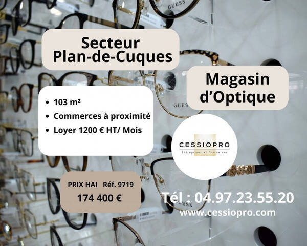 Sale Business optique 103 m² Plan-de-Cuques (13380)