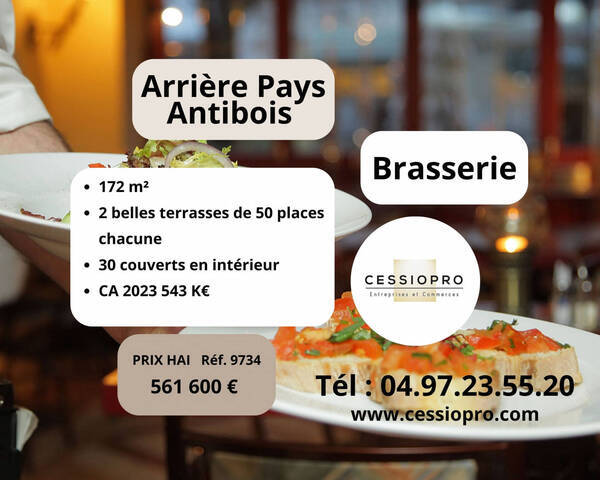 Sale Business brasserie 172 m² Valbonne (06560)