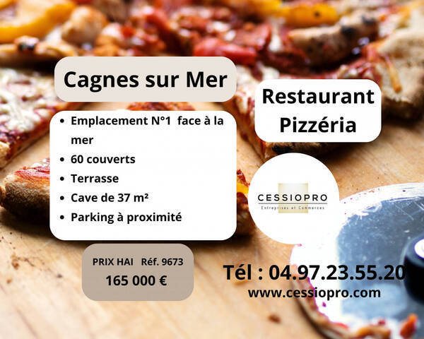 Sale Business restaurant - pizzeria 92 m² Cagnes-sur-Mer (06800)