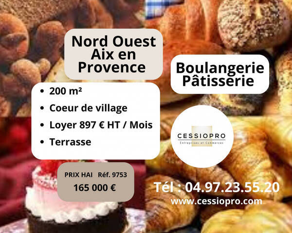 Sale Business boulangerie - p&acirc;tisserie 200 m² Lambesc (13410)