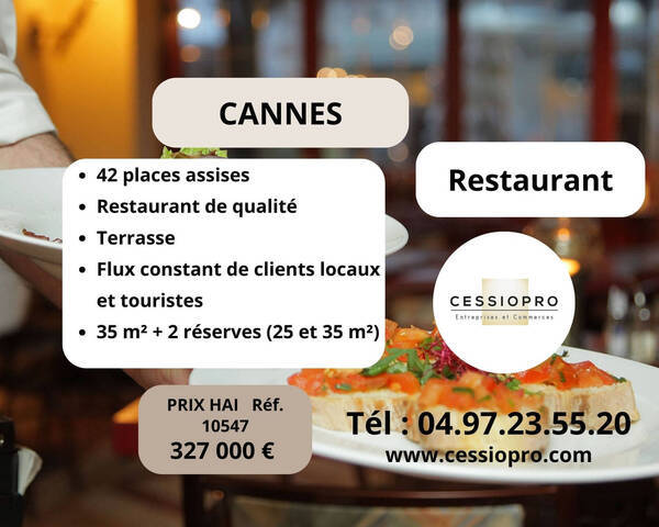Sale Business restaurant 95 m² Cannes (06150)