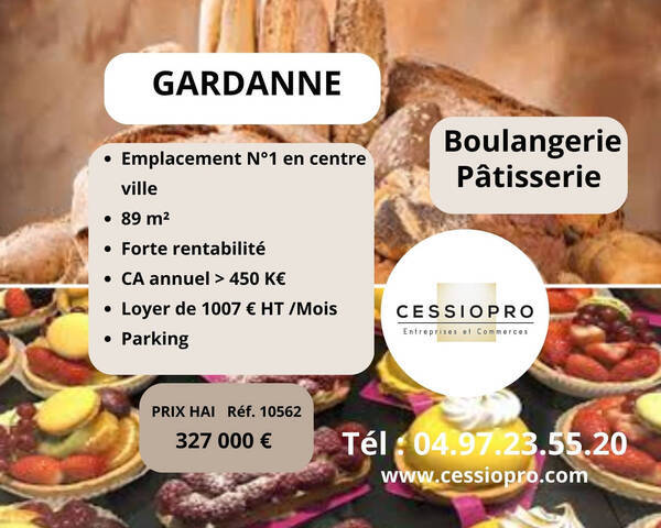 Sale Business boulangerie - pâtisserie 89 m² Gardanne (13120)