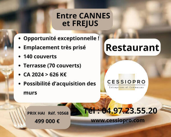 Sale Business restaurant 190 m² Valbonne (06560)