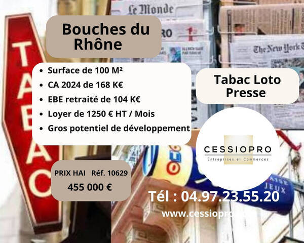 Sale Business tabac - loto - presse 100 m² Martigues (13500)