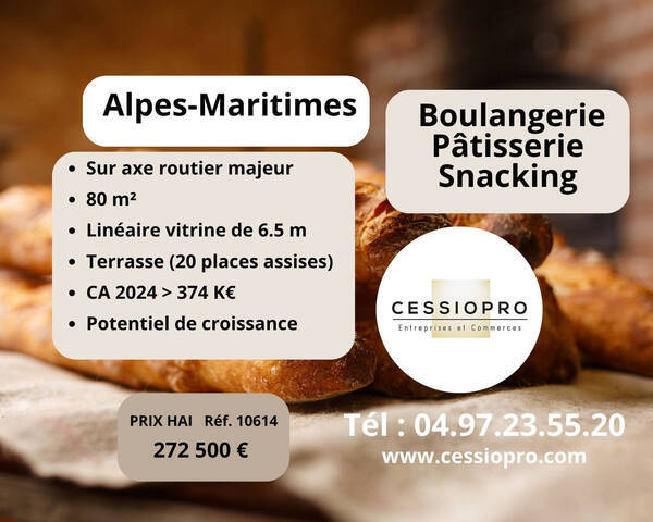 Vente Fonds de commerce boulangerie - pâtisserie 80 m² Valbonne (06560)
