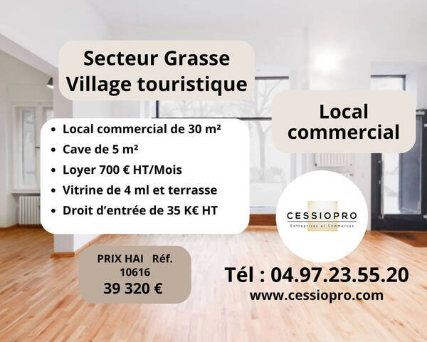 Louer Local commercial 36 m² Cabris (06530)