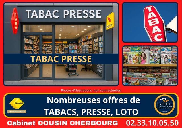 Vente Fonds de commerce bar - brasserie - tabac Coutances (50200)