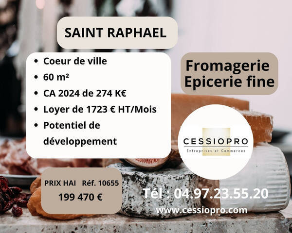 Vente Fonds de commerce tout alimentaire - magasin d'alimentation 60 m² Saint-Raphaël (83700)