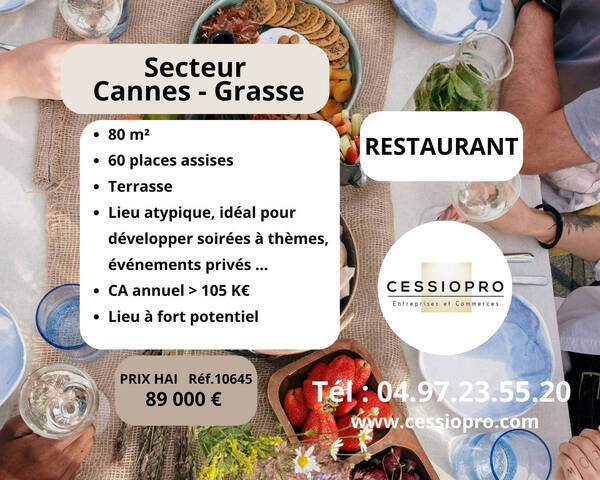 Sale Business restaurant 80 m² Mouans-Sartoux (06370)
