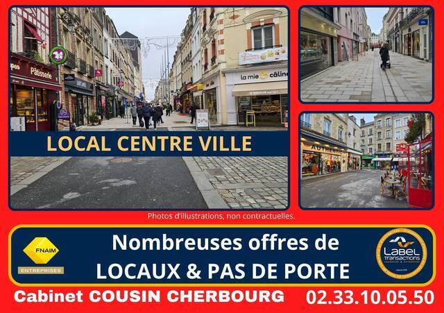 Rent Professional premises locaux commerciaux - boutique Cherbourg-en-Cotentin (50100)