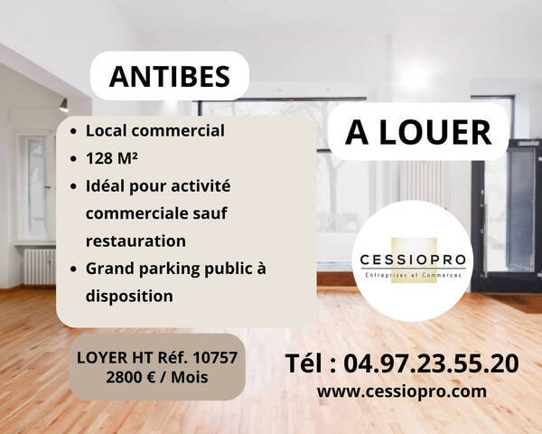 Rent Professional premises commercial premises 128 m² Antibes (06160)