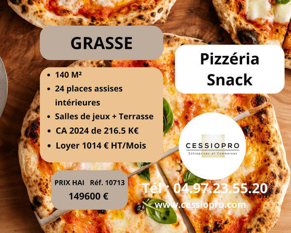 Sale Business pizzeria - restauration rapide 140 m² Grasse (06130)