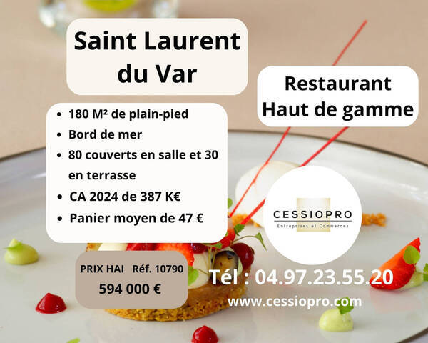 Sale Business restaurant 180 m² Saint-Laurent-du-Var (06700)