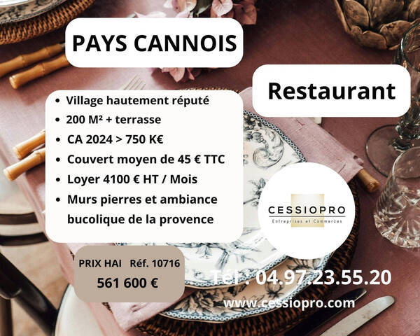 Sale Business restaurant 250 m² Valbonne (06560)
