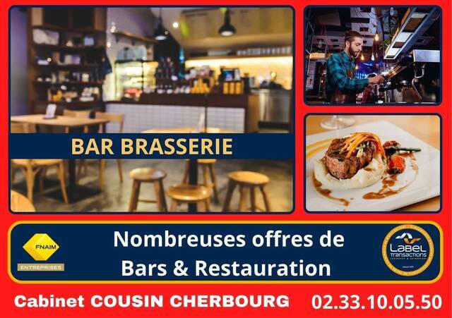 Vente Fonds de commerce bar - brasserie - tabac Valognes (50700)