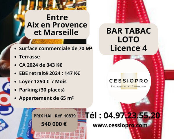 Sale Business bar - tabac 350 m² Marseille 1er Arrondissement (13001)