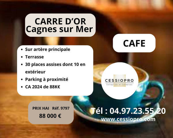 Sale Business café 40 m² Cagnes-sur-Mer (06800)