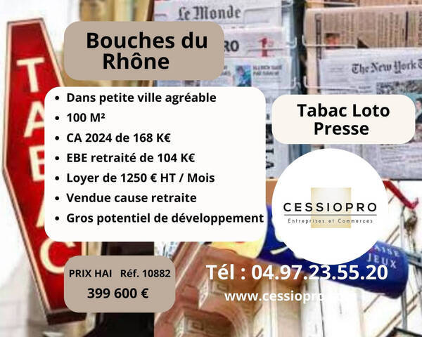 Sale Business tabac - loto - presse 100 m² Martigues (13500)