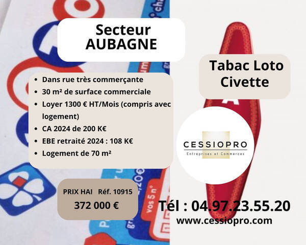 Sale Business tabac - loto 30 m² Marseille 11e Arrondissement (13011)