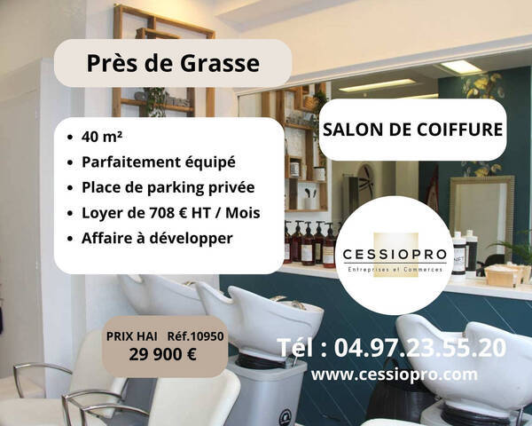 Sale Business salon de coiffure 40 m² Peymeinade (06530)