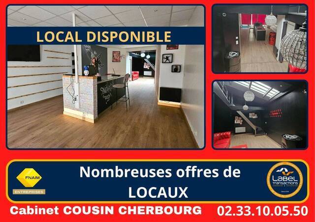 Rent Professional premises locaux commerciaux - boutique Cherbourg-en-Cotentin (50100)