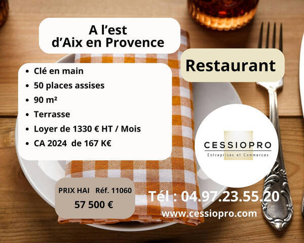 Sale Business restaurant 90 m² Aix-en-Provence (13090)