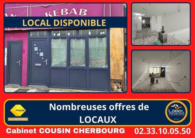 Rent Professional premises locaux commerciaux - boutique Cherbourg-en-Cotentin (50100)