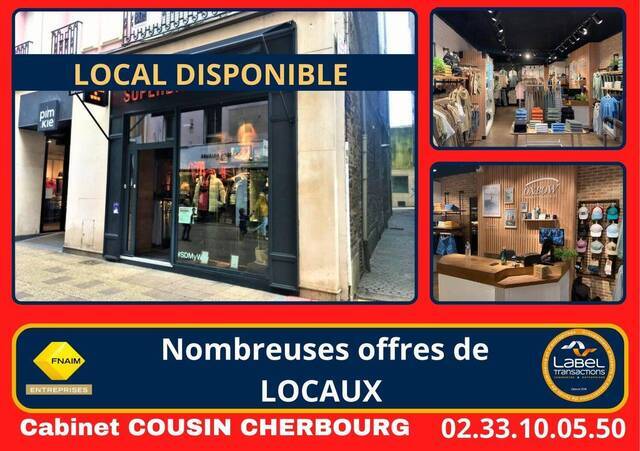 Louer Local locaux commerciaux - boutique Cherbourg-en-Cotentin (50100)