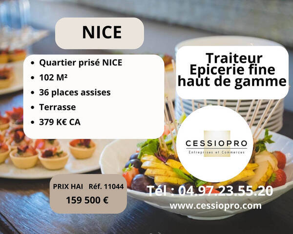 Sale Business restaurant 74 m² Nice (06000)
