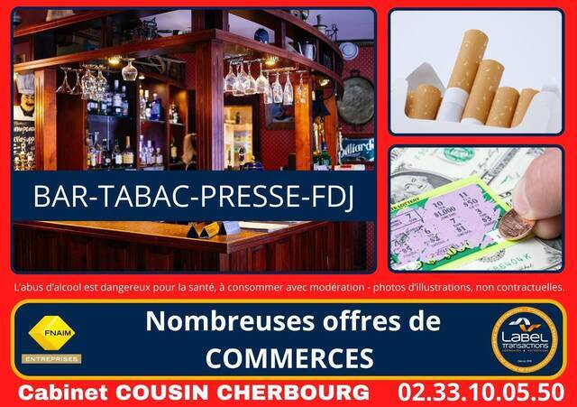 Vente Fonds de commerce bar - brasserie - tabac Saint-Lô (50000)