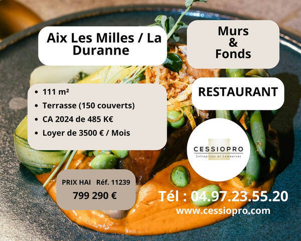 Vente Local restaurant 111 m² Aix-en-Provence (13090)