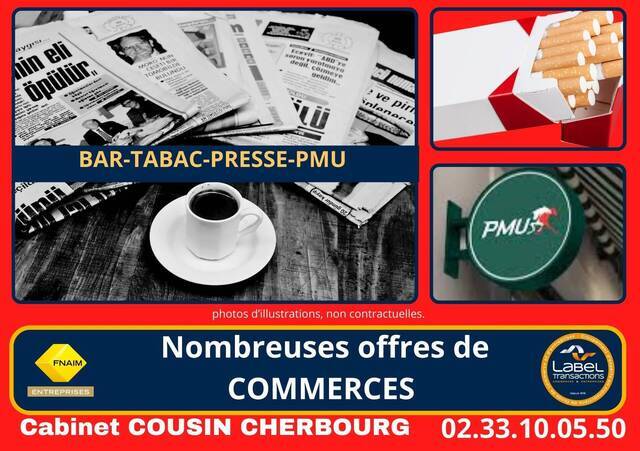 Vente Fonds de commerce bar - brasserie - tabac Virandeville (50690)