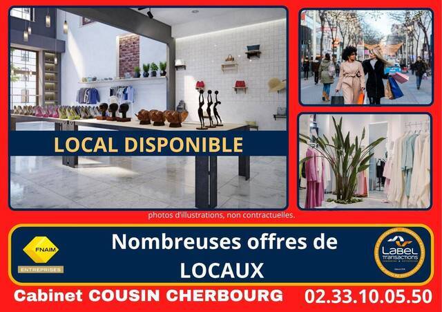 Louer Local locaux commerciaux - boutique Cherbourg-en-Cotentin (50100)