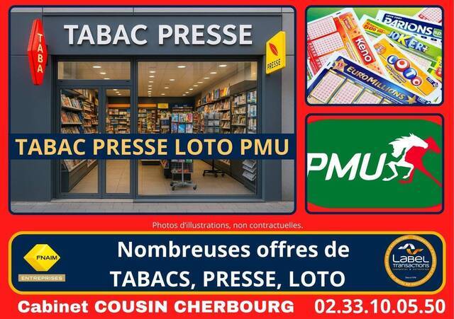 Vente Fonds de commerce bar - brasserie - tabac Cherbourg (50100)