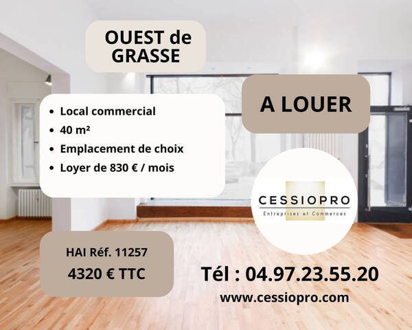 Louer Local commercial 40 m² Peymeinade (06530)
