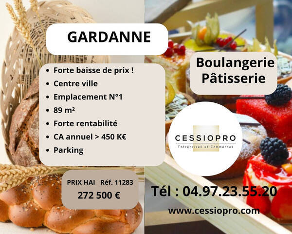 Vente Fonds de commerce boulangerie - pâtisserie 89 m² Gardanne (13120)
