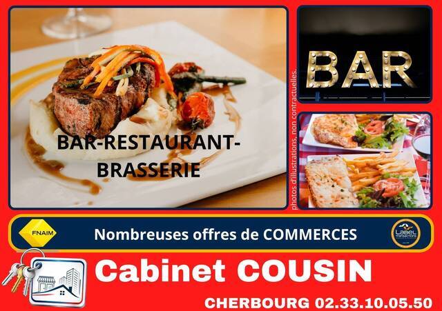 Vente Fonds de commerce bar - brasserie - tabac Valognes (50700)