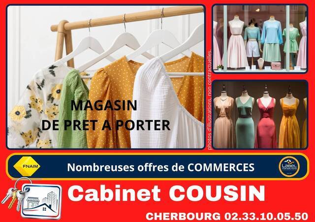 Vente Fonds de commerce habillement - textile Valognes (50700)