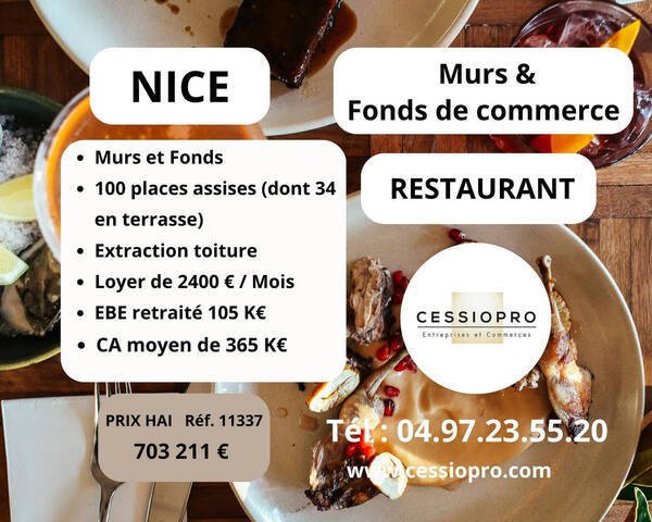 Sale Professional premises murs et fonds de commerce 94 m² Nice (06300)