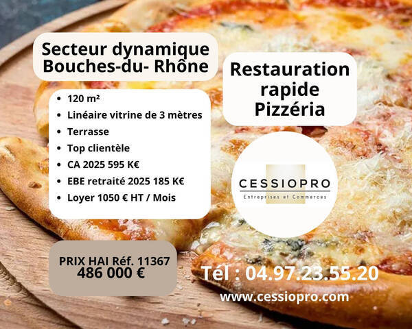 Sale Business restauration rapide - pizzeria 120 m² Marseille 1er Arrondissement (13001)