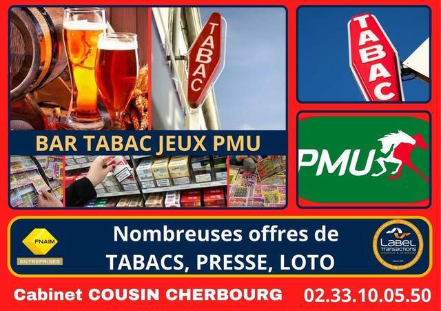 Vente Fonds de commerce bar - brasserie - tabac Valognes (50700)
