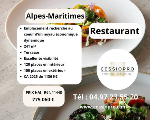 Sale Business restaurant 241 m² Le Cannet (06110)