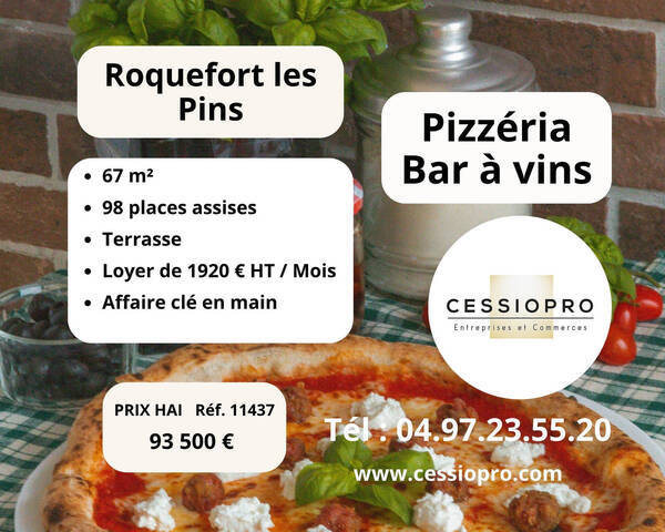 Sale Business pizzeria - bar 67 m² Roquefort-les-Pins (06330)