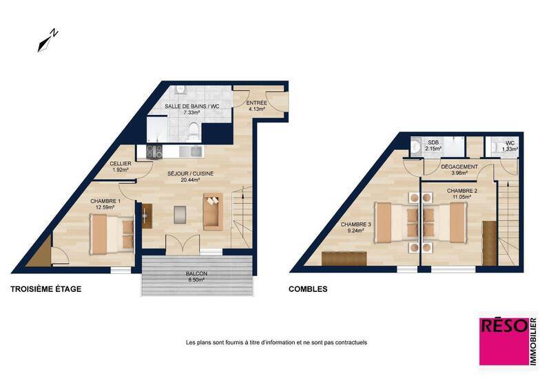 Vente appartement 4 pièces 73.94 m² à Saint-Pierre-en-Faucigny 74800