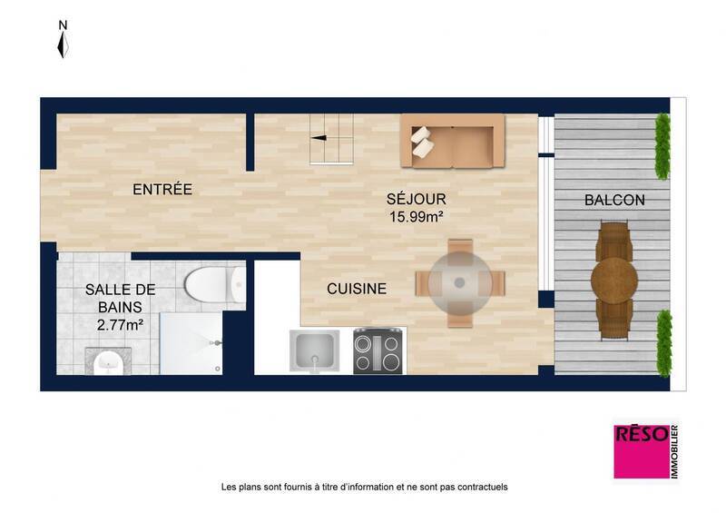 Vente appartement 1 pièce 29.84 m² à Bogève 74250