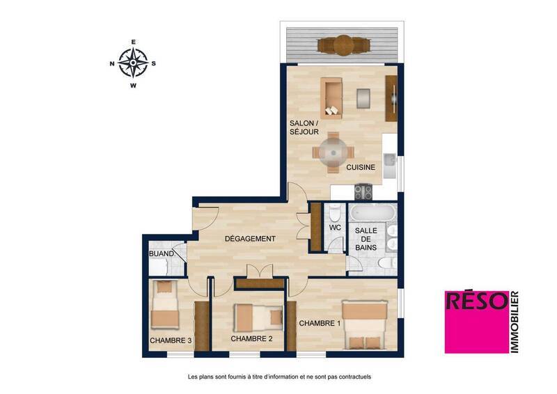 Buy apartment 4 rooms 83.25 m² in Étrembières 74100