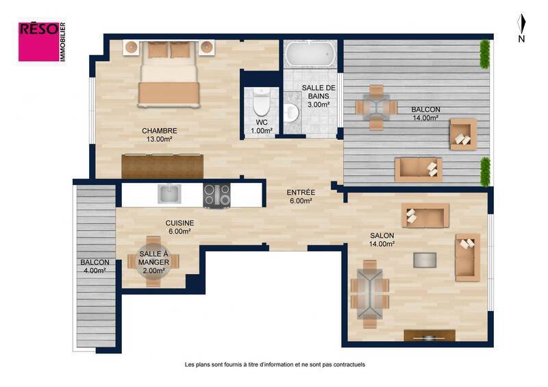 Buy apartment 2 rooms 50 m² in Annemasse 74100
