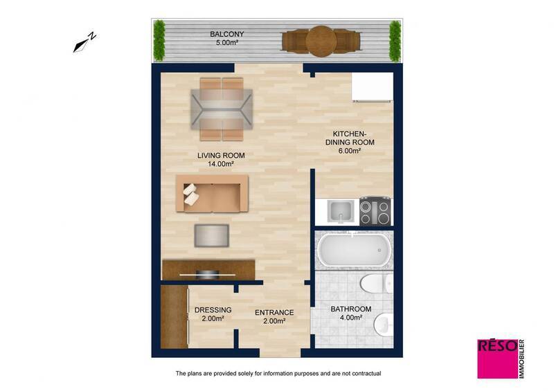 Vente appartement 1 pièce 25 m² à Collonges-sous-Salève 74160