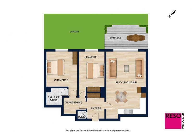 Buy apartment 3 rooms 64 m² in Annemasse 74100